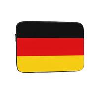 Funda Oxford para portátil de 33 cm, diseño de bandera alemana | Oxford resistente a salpicaduras con acolchado de espuma. Se adapta a portátiles de 13 pulgadas. Delgado para mochila