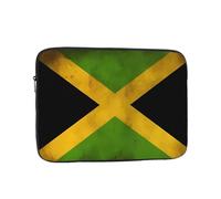 Funda Oxford para portátil de 33 cm, diseño de bandera de Jamaica | Oxford resistente a salpicaduras con acolchado de espuma. Se adapta a portátiles de 13 pulgadas. Delgado para mochila