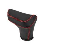 Funda palanca de cambios Palanca Cambio Arranque Transmisión Funda Para Hyundai Para Elantra 2021-2023 Cubierta Pomo Cambio Automático Cuero Sintético Negro Pomos de Palanca de Cambios(Red Stitches)