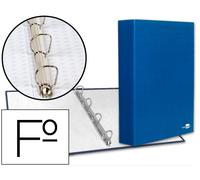 Funda Paper Coat 4 Anillas 40mm Forro PVC Folio Azul