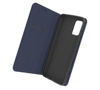 Funda para A52 / A52 5G / A52s Tarjetero Soporte Vídeo Cuero Azul