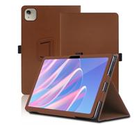 Funda para Acer Iconia A10-31M 10.1 Pulgadas, Acer Iconia A10-31M Tablet Funda, Funda Protectora Plegable con Soporte para Lápiz y Correa para la Muñeca, Protección Total. (Marrón)