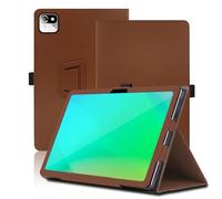 Funda para Acer Sospiro AS10WF 10.1 Pulgadas, Acer Sospiro AS10WF Tablet Funda, Funda Protectora Plegable con Soporte para Lápiz y Correa para la Muñeca, Protección Total. (Marrón)