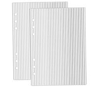 Funda para agenda A5, paquete de 2 fundas para carpetas A5, planificador de 6 anillas de acrílico transparente, superficie protectora transparente para cuadernos y diarios (8, 3 x 5, 8 pulgadas)