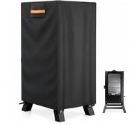Funda para Ahumador Vertical para Outsunny 846-313V90BK Vertical Charcoal Smoker 2024-2026, Tejido Oxford Resistente al Agua con Costuras Reforzadas y Correas con Hebilla