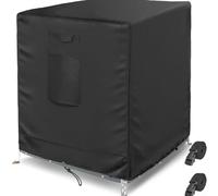 Funda para aire acondicionado al aire libre, cubierta cuadrada impermeable para aire acondicionado con correas ajustables y asa práctica para patio y jardín (32 x 32 x 36 pulgadas)