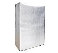 Funda para aire acondicionado al aire libre, gran protección impermeable para invierno, resistente a la nieve y la lluvia, material de película de aluminio (138 x 38 x 98 cm)