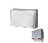 Funda para Aire Acondicionado Exterior, Cubierta de Aire Acondicionado Impermeable, Antipolvo y Antinieve, Protector con Aislamiento Térmico, Gris (86 x 35 x 60 cm)