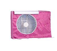 Funda para aire acondicionado exterior, impermeable y resistente a los rayos UV, tela plateada 210D, protege la unidad de aire acondicionado sin desmontar, se adapta a 80 x 29 x 55 cm, color rosa