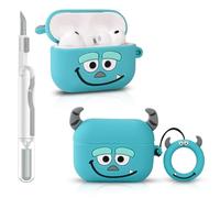 Funda para AirPods Pro 3 | para AirPods Pro 3ª generación 2025 | Funda de silicona | Diseño de piel de dibujos animados 3D | con kit de limpieza | Protección completa | Funda multicolor para