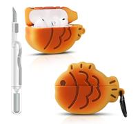 Funda para AirPods Pro 3 | para AirPods Pro 3ª generación 2025 | Funda de silicona | Diseño de piel de dibujos animados 3D | con kit de limpieza | Protección completa | Funda multicolor para