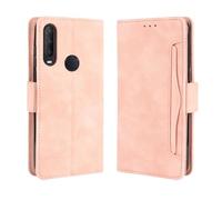 Funda para Alcatel 1S 2020,Retro Magnetic Flip Case,Diseño de Cartera de Cuero PU con Ranuras para Tarjetas extraíbles -Pink