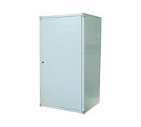 Funda para aldera de exterior, 100 x 55 x 44 cm, de metal, color blanco, con cerradura de llave 111937