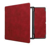 kwmobile Carcasa Compatible con Amazon Kindle Scribe (2022/2024) Funda - Funda con Tapa magnética de Cuero sintético - Rojo Oscuro