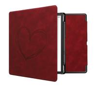 kwmobile Carcasa Compatible con Amazon Kindle Scribe (2022/2024) Funda - Funda con Tapa magnética de Cuero sintético - Rojo Oscuro