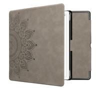 kwmobile Carcasa Compatible con Amazon Kindle Scribe (2024) Funda - Funda con Tapa magnética de Cuero sintético - Gris