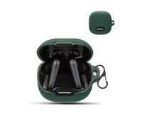 Funda para Anker Soundcore Liberty 4 NC Wireless Headphones,daunke Soft Silicona, Funda de Silicona Suave con Mosquetón, Protección Completa, Verde