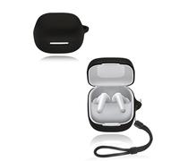 Funda para Anker Soundcore P31i Auriculares yystao Funda de Silicona Suave Compatible con Anker Soundcore P31i con Correa para el Cuello a Prueba de Polvo Resistente a Golpes y Duradero, Negro