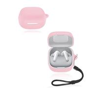 Funda para Anker Soundcore P31i Auriculares yystao Funda de Silicona Suave Compatible con Anker Soundcore P31i con Correa para el Cuello a Prueba de Polvo Resistente a Golpes y Duradero, Rosa
