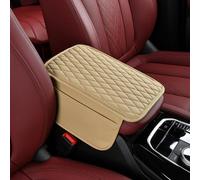 Funda para Apoyabrazos de Auto para KIA Niro Hybrid/e-Niro, Diseño Acolchado en Diamante, con Bolsillos Organizadores,C Beige