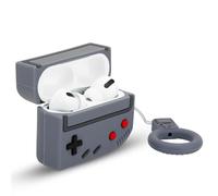 Cadorabo Funda Protectora Compatible con Apple AirPod Pro 2 - Funda de Silicona portátil para Auriculares Llavero 3D - en diseño Retro Grey - Estuche para Tapones para los oídos
