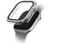Funda para Apple Watch Series 10 UNIQ de cristal templado plateado