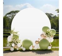 Funda para Arco Circular De Fondo Fotográfico, Resistente a Arrugas con Cremallera Inferior, Bodas, Cumpleaños y Banquetes - Color Marfil, Diámetro 2m (6.5Ft)