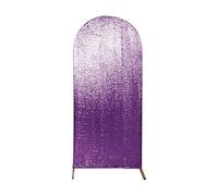 Funda para arco de fondo, Cubierta de fondo del arco boda(Deep Purple,1pcs cover 100x210cm)