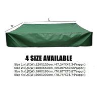 Funda para arenero 150 x 150 x 20 cm, tela Oxford con cordón, impermeable, resistente a los rayos UV, protección para j