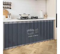 Funda para armario de cocina a prueba de polvo, no requiere taladro, cortina para dormitorio, sala de estar y cocina, perfecta