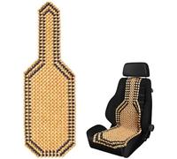 Funda para asiento de coche con cuentas, funda con cuentas de madera natural, alfombrilla de cojín cómoda y refrescante para masaje de espalda, para camión en verano, masajeador de asiento de coche p