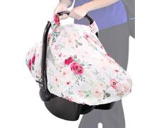 Funda para asiento de coche infantil - Portabebés infantil | Protector de dosel para niños a prueba de vientom, Funda de lactancia antipatadas con ventana de 2 capas para niños, niñas y bebés