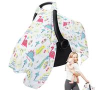 Funda para asiento de coche para niños, dosel para asiento de coche - Funda ligera para cochecito de niño,Funda portabebés transpirable, funda de asiento de coche de muselina de algodón