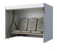Funda para asiento de columpio, 210D, impermeable, para silla mecedora de jardín al aire libre, resistente a los rayos UV, cubierta antipolvo (220 x 125 x 170 cm)