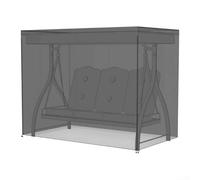 Funda para asiento de columpio al aire libre, 420D, Oxford, impermeable, resistente a los rayos UV, a prueba de polvo, triple plaza, protector de toldo para silla de jardín (160 x 120 x 170 cm)