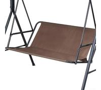 Funda para asiento de columpio de jardín, impermeable, 600D, Oxford, protector contra la lluvia, el sol, el viento, duradero, ajuste habitual, uso en patio, negro, gris, beige, café (144 x 45 x 55 cm