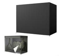 Funda para asiento de columpio para exteriores para todo tipo de clima con tela Oxford 420D duradera con capa de PVC, correas ajustables seguras y cremallera práctica para uso en patio (160 x 120 x