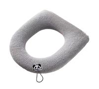 Funda para asiento de inodoro, cojines de inodoro blandos | Funda para asiento de inodoro suave, gruesa y cálida, funda para asiento de inodoro lavable y extensible, calentador de agua fácil de