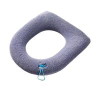 Funda para asiento de inodoro, cojines de inodoro blandos | Funda para asiento de inodoro suave, gruesa y cálida, funda para asiento de inodoro lavable y extensible, calentador de agua fácil de
