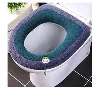 funda para asiento de inodoro Funda de asiento inodoro cálida Alfombrilla for baño Cojín con asa Más grueso Lavable Accesorios for calentador para mayor comodidad en el inodoro(Color-01)