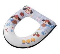 Funda para asiento de inodoro, paquete con ambientador, diseño de cremallera de aromaterapia, material de poliuretano impermeable, lavable, suave, agradable al tacto para el baño en casa (B)