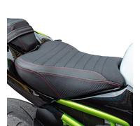 Funda para asiento de motocicleta asiento de pasajero alivio de presión de aire almohadilla de piel para pasajero compatible con K-awasaki Z900 Z 900 2017-2023 2018 2019 2020 2021 2022 (Frontal-Negro)