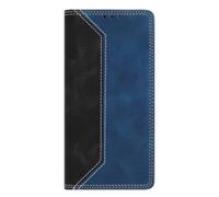 Funda para Asus Zenfone 10 Flip Phone Case Cover Tipo Cartera de Cuero PU con Ranuras para Tarjetas,Función de Soporte,Estilo Libro Cierre Magnético Funda para Asus Zenfone 10,Negro/Azul Oscuro