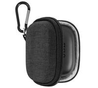 Funda para audífonos Geekria Shield Compatible con JBL Vibe Buds 2, Beam 2, Auriculares True Wireless: Estuche de Viaje rígido de Repuesto con Clip de mosquetón (Gris Oscuro)