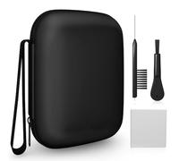 Funda para audífonos portátil para cargador, viene con herramienta de limpieza de audífonos, compatible tanto con audífonos de nueva generación como con audífonos más antiguos