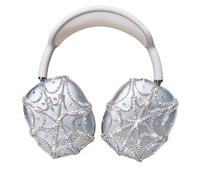 Funda para Auriculares AirPods MAX con diseño de telaraña con Diamantes de imitación para Airpods MAX, Lindo Airpod Pro MAX, Accesorios Protectores