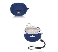 Funda para auriculares Baseus Bowie MC1 Pro, funda de silicona suave con textura yystao con cordón, a prueba de polvo, resistente a los golpes y duradera, color azul