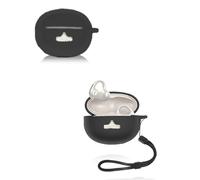 Funda para auriculares Baseus Bowie MC1 Pro, funda de silicona suave con textura yystao con cordón, resistente al polvo, a prueba de golpes y duradera, color negro