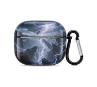 Funda para auriculares Bluetooth electromagnética Storm Canyon, a prueba de golpes, carcasa rígida de policarbonato, cobertura completa, compatible con carga inalámbrica y Airpods (3ª generación) con