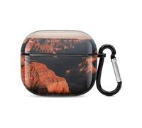 Funda para auriculares Bluetooth Grand Canyon, a prueba de golpes, carcasa rígida de policarbonato, cobertura completa, compatible con carga inalámbrica y Airpods (3ª generación) con hebilla de
